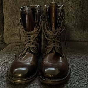 To boot combat style boots